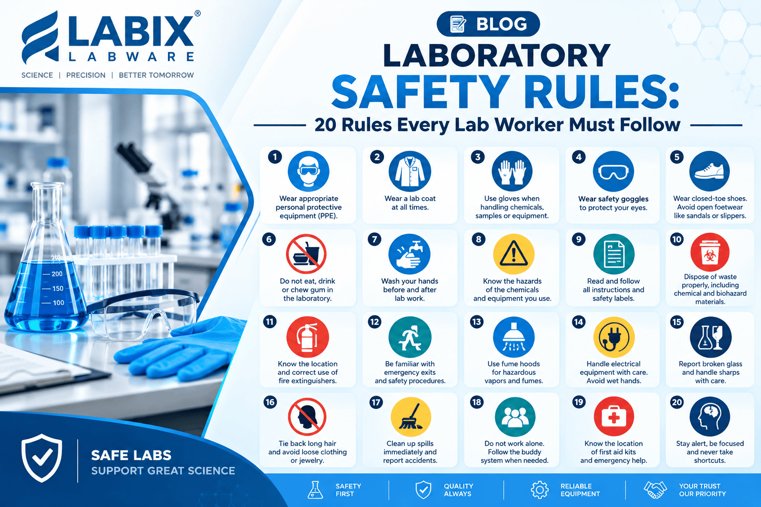 Laboratory Safety Rules: 20 Rules Every Lab Worker Must Follow