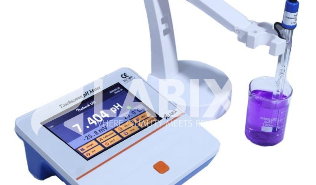 Microprocessor Touch Screen pH Meter 5 Point Calibration