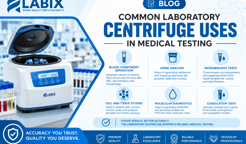 Common Laboratory Centrifuge Uses in Medical Testing